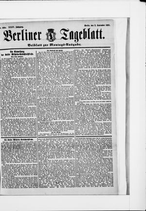 Berliner Tageblatt und Handels-Zeitung vom 02.09.1895
