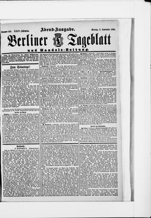 Berliner Tageblatt und Handels-Zeitung vom 02.09.1895