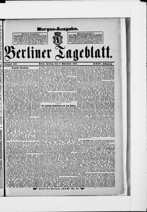 Berliner Tageblatt und Handels-Zeitung vom 06.09.1895