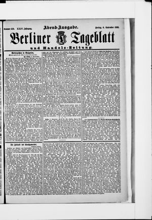 Berliner Tageblatt und Handels-Zeitung vom 06.09.1895