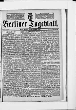 Berliner Tageblatt und Handels-Zeitung vom 08.09.1895