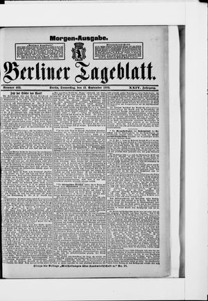 Berliner Tageblatt und Handels-Zeitung vom 12.09.1895