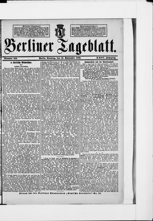 Berliner Tageblatt und Handels-Zeitung vom 15.09.1895