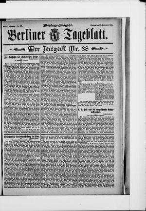 Berliner Tageblatt und Handels-Zeitung vom 23.09.1895