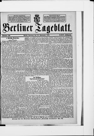 Berliner Tageblatt und Handels-Zeitung vom 29.09.1895