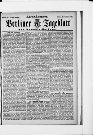 Berliner Tageblatt und Handels-Zeitung vom 30.09.1895