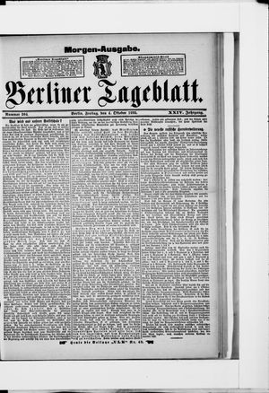 Berliner Tageblatt und Handels-Zeitung vom 04.10.1895