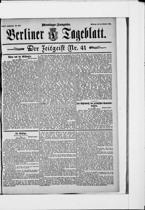 Berliner Tageblatt und Handels-Zeitung vom 14.10.1895
