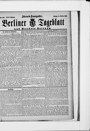 Berliner Tageblatt und Handels-Zeitung vom 14.10.1895