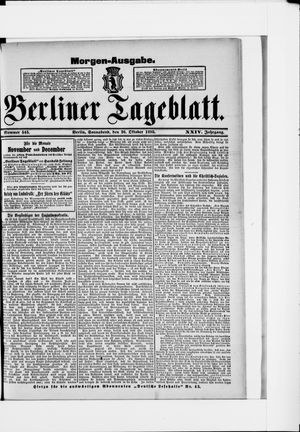 Berliner Tageblatt und Handels-Zeitung vom 26.10.1895