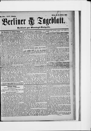 Berliner Tageblatt und Handels-Zeitung vom 28.10.1895
