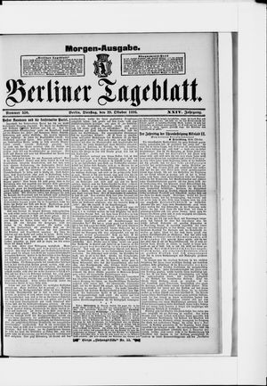 Berliner Tageblatt und Handels-Zeitung vom 29.10.1895