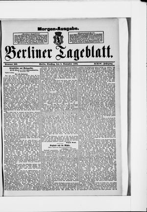 Berliner Tageblatt und Handels-Zeitung vom 05.11.1895