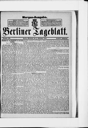 Berliner Tageblatt und Handels-Zeitung vom 06.11.1895