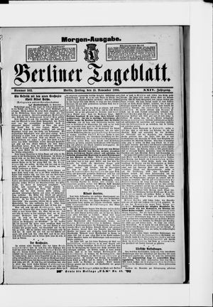 Berliner Tageblatt und Handels-Zeitung vom 15.11.1895