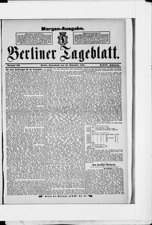Berliner Tageblatt und Handels-Zeitung vom 23.11.1895