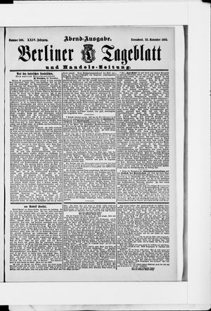 Berliner Tageblatt und Handels-Zeitung vom 23.11.1895