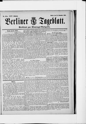Berliner Tageblatt und Handels-Zeitung vom 25.11.1895