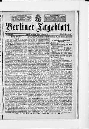 Berliner Tageblatt und Handels-Zeitung on Dec 1, 1895