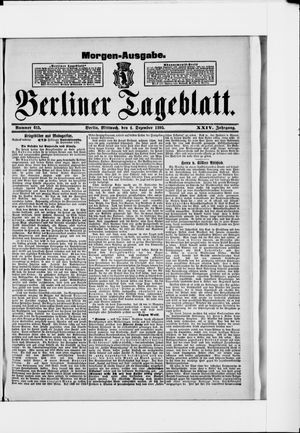 Berliner Tageblatt und Handels-Zeitung on Dec 4, 1895