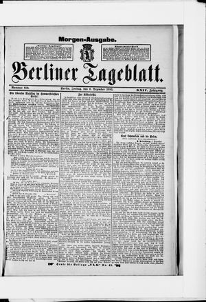 Berliner Tageblatt und Handels-Zeitung vom 06.12.1895