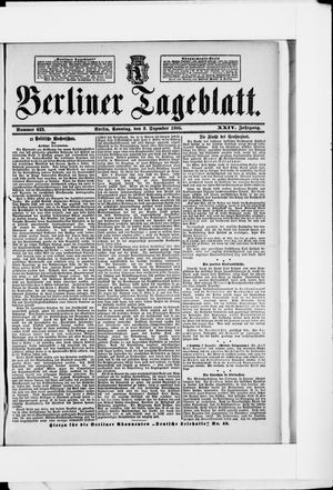 Berliner Tageblatt und Handels-Zeitung on Dec 8, 1895