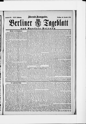 Berliner Tageblatt und Handels-Zeitung vom 10.12.1895