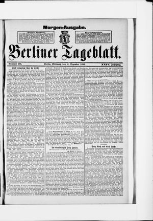 Berliner Tageblatt und Handels-Zeitung vom 11.12.1895