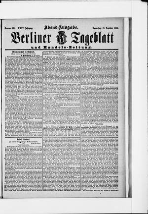 Berliner Tageblatt und Handels-Zeitung vom 12.12.1895