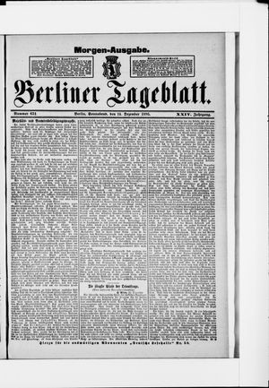 Berliner Tageblatt und Handels-Zeitung vom 14.12.1895
