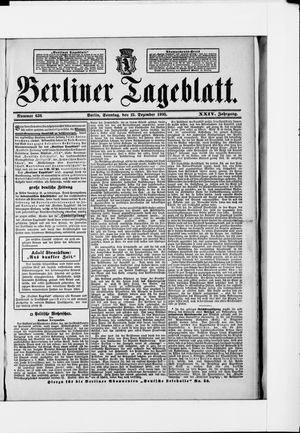 Berliner Tageblatt und Handels-Zeitung vom 15.12.1895