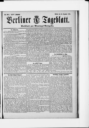 Berliner Tageblatt und Handels-Zeitung vom 16.12.1895