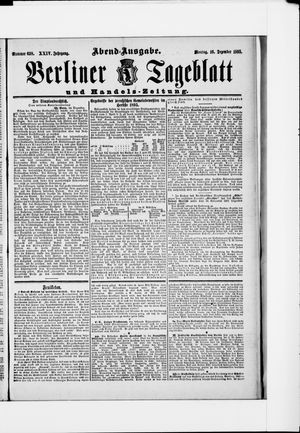 Berliner Tageblatt und Handels-Zeitung vom 16.12.1895