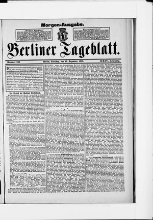 Berliner Tageblatt und Handels-Zeitung on Dec 17, 1895