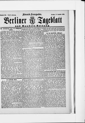 Berliner Tageblatt und Handels-Zeitung vom 17.12.1895