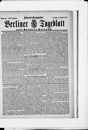 Berliner Tageblatt und Handels-Zeitung vom 19.12.1895