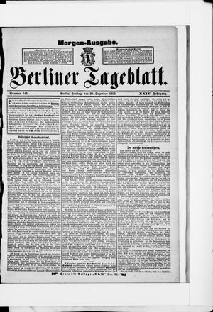 Berliner Tageblatt und Handels-Zeitung vom 20.12.1895