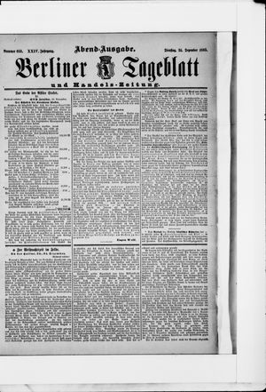 Berliner Tageblatt und Handels-Zeitung vom 24.12.1895