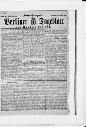 Berliner Tageblatt und Handels-Zeitung on Dec 28, 1895