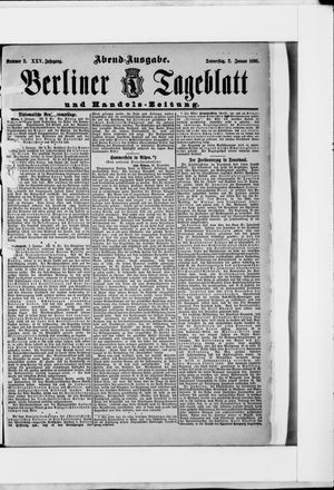 Berliner Tageblatt und Handels-Zeitung on Jan 2, 1896