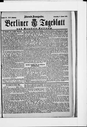 Berliner Tageblatt und Handels-Zeitung vom 09.01.1896