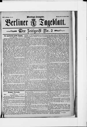 Berliner Tageblatt und Handels-Zeitung vom 13.01.1896