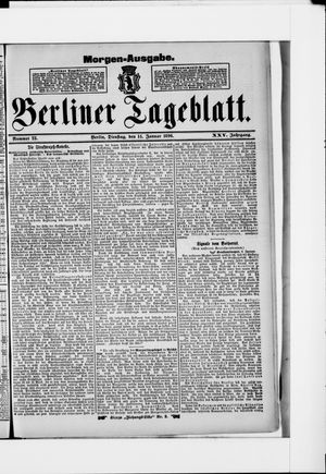 Berliner Tageblatt und Handels-Zeitung vom 14.01.1896