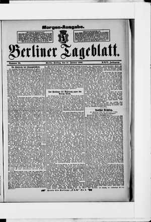 Berliner Tageblatt und Handels-Zeitung on Jan 16, 1896