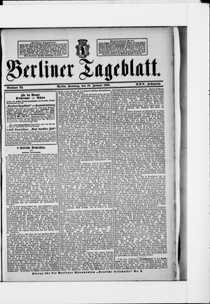 Berliner Tageblatt und Handels-Zeitung on Jan 19, 1896