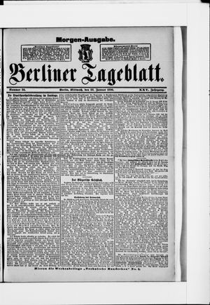 Berliner Tageblatt und Handels-Zeitung vom 22.01.1896