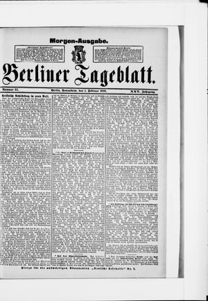 Berliner Tageblatt und Handels-Zeitung on Feb 1, 1896