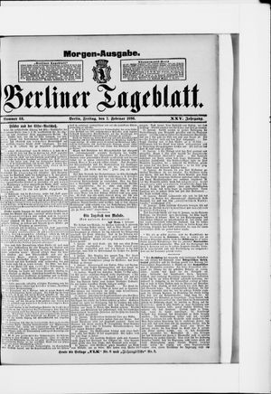 Berliner Tageblatt und Handels-Zeitung vom 07.02.1896