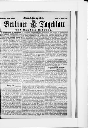 Berliner Tageblatt und Handels-Zeitung vom 07.02.1896