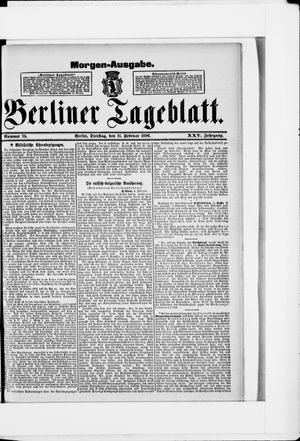 Berliner Tageblatt und Handels-Zeitung vom 11.02.1896